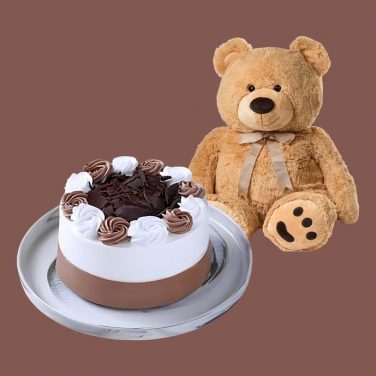 Bento Cake and Teddy Combo a perfect combo to surprise your loved ones.