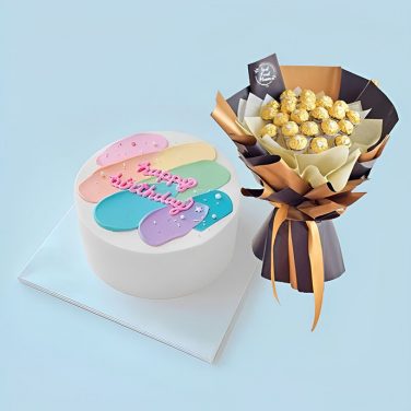 Bento Cake Chocolate Bouquet design
