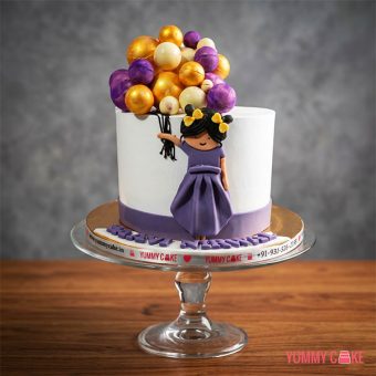 Balloon Theme Birthday Cake