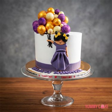 Balloon Theme Birthday Cake