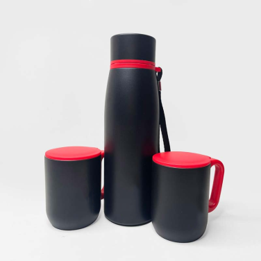 Black and Red Stainless Steel Gift Set