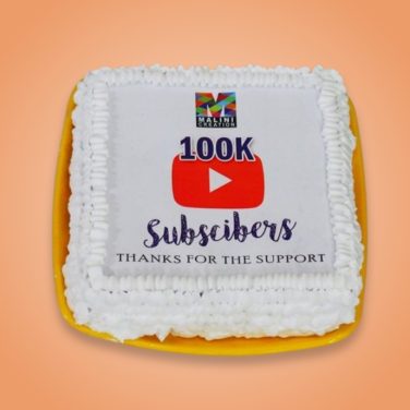 10K YouTube subscribers celebration cake