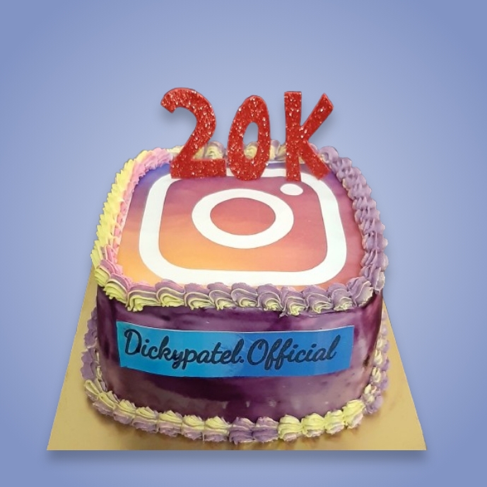 20K Instagram followers celebration cake