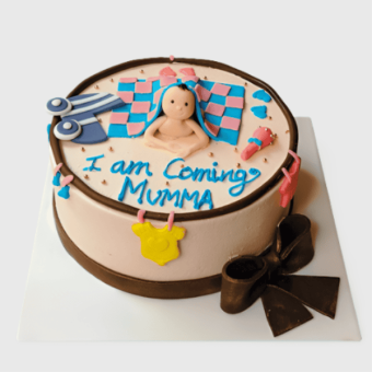 pregnancy announcement cake