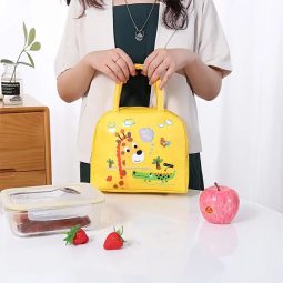 Cartoon Print Portable Thermal Multipurpose Lunch Bag