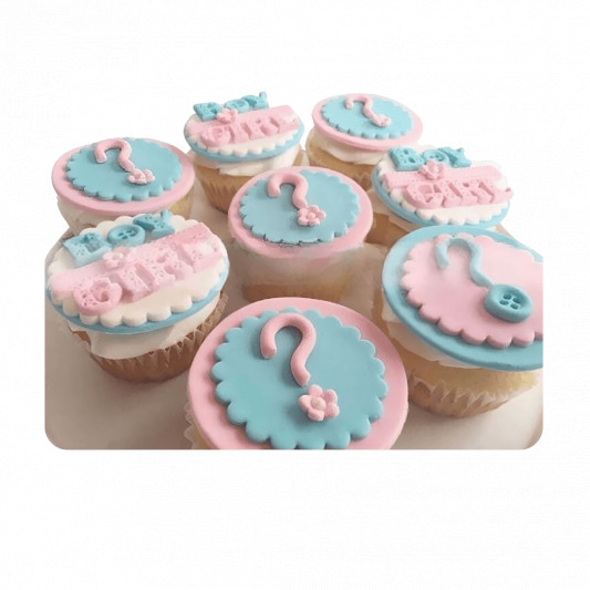 Gender Reveal Cupcake