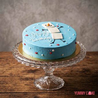 Snowman Olaf Birthday Cake