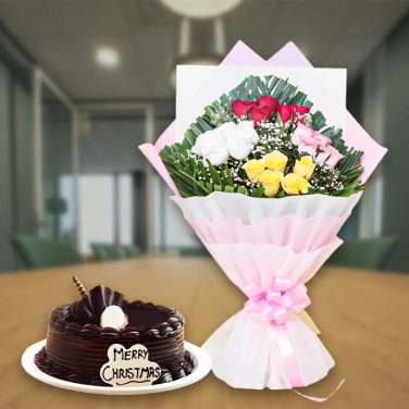 Luxurious Chocolate & Roses Basket