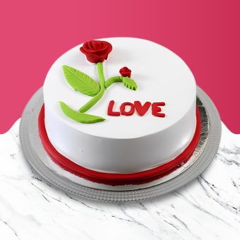 Chocolate Rose Love Cake