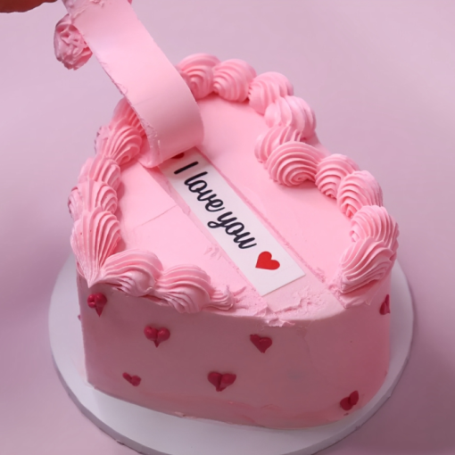 I Love You Hidden Message Cake