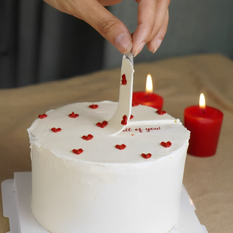 Little Hearts Secret Message Cake