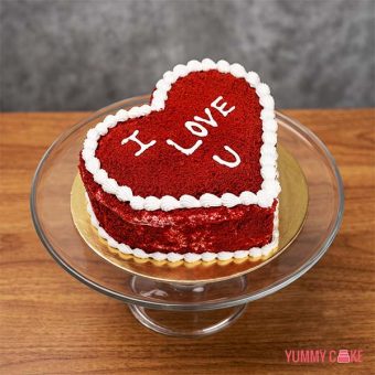 Love & Velvet Heart Cake