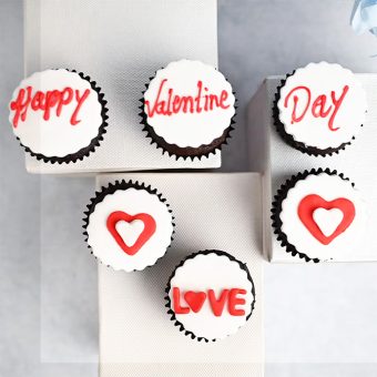 Love You More Valentine Cupcakes