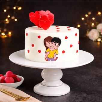 love in the air cake for valentines day