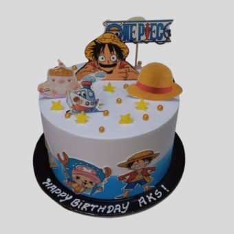 One Piece Luffy Birthday Cake design