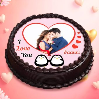 Propose day Photo Cake