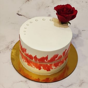 Love and Rose Day Cake