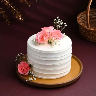 Roses Topped Cake