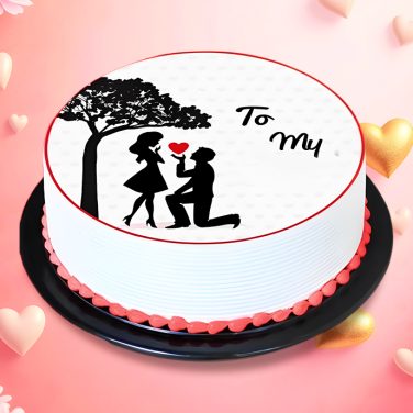 Sweet Propose Day Cake