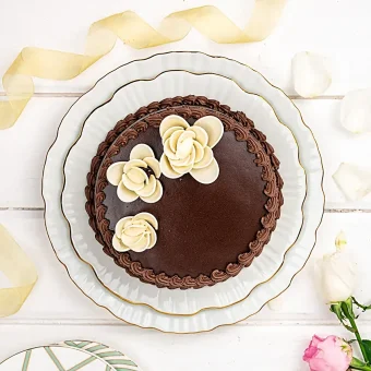 flower chocolate cake 1