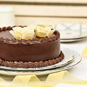 Flower Chocolate Cake