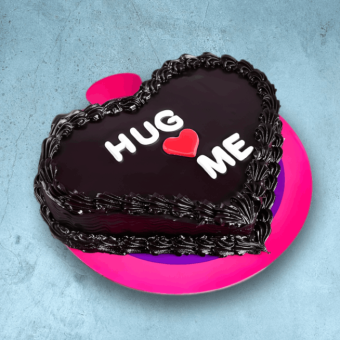 hug me chocolate love cake