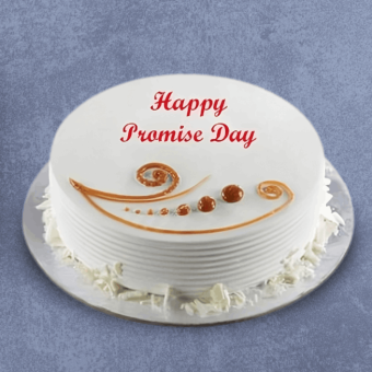 promise day vanilla cake