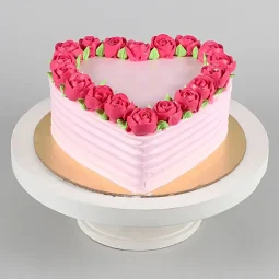 Sweet Heart Rose Cake