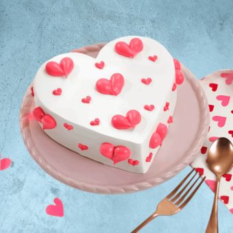 Love-filled Heart Cake