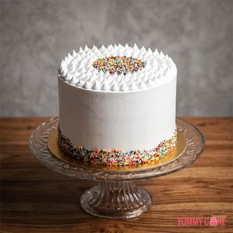 Rainbow Sprinkle Funfetti Cake