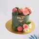 Royal Green Floral Cake