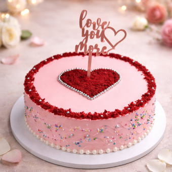 red velvet romance cake