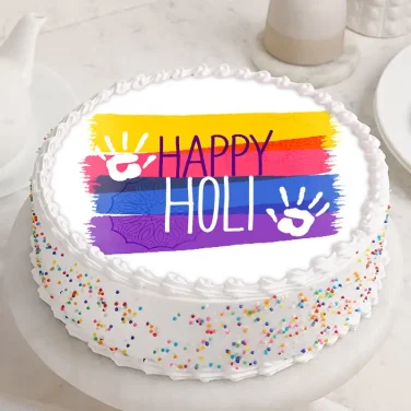 Holi Magic Sprinkle Cake