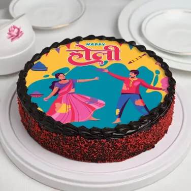 Rang Barse Holi Cake