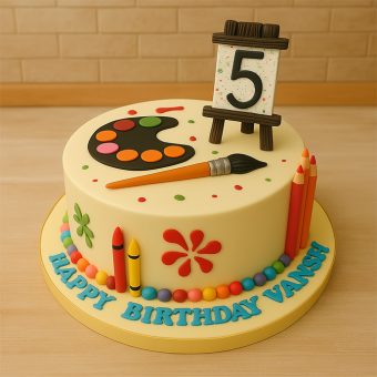 Art Studio Theme Cake
