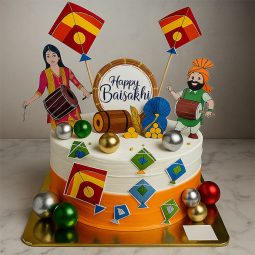 Baisakhi Dhol Celebration Cake
