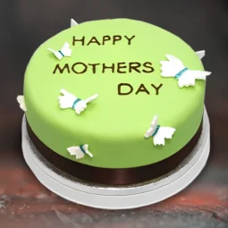 pastel green love cake