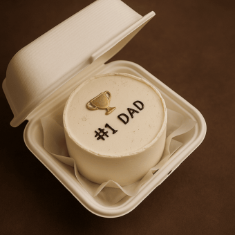 #1 Dad Trophy Bento Cake