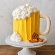 beer mug theme cake