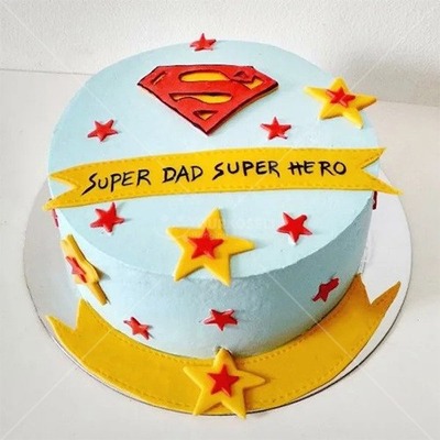 super dad super hero cake