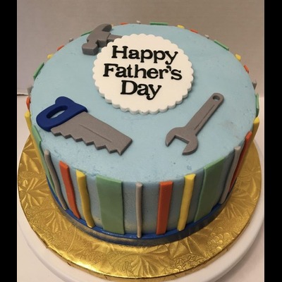 Tools theme fathers day cake