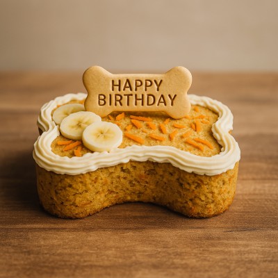 Banana and Carrot Cake for dogs