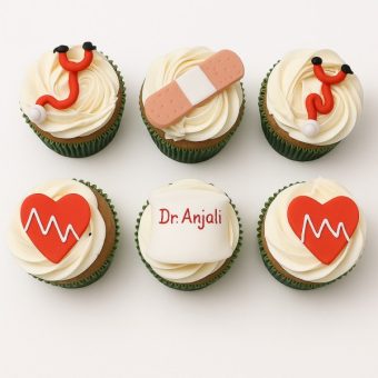 Custom Doctor Name Cupcakes