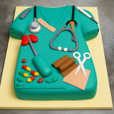 Doctor Scrubs Cake