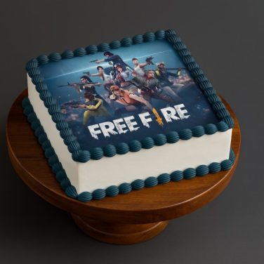 Free Fire Photo Cake