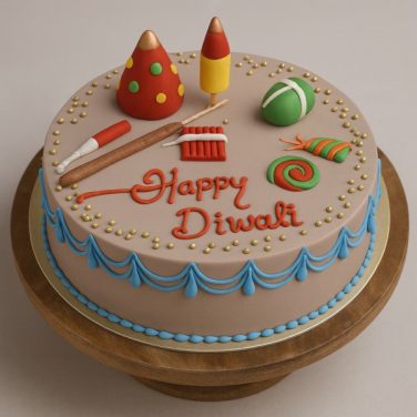 Diwali Crackers Cake