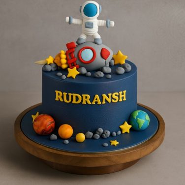 Little Astronaut Galaxy Cake