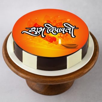 Shubh Deepawali Photo Cake