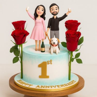 cheers to one year cake