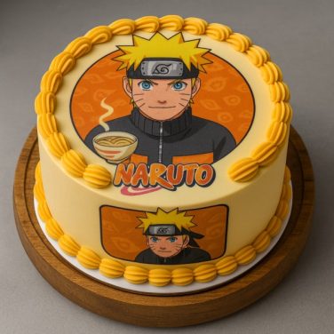 naruto power photo cake